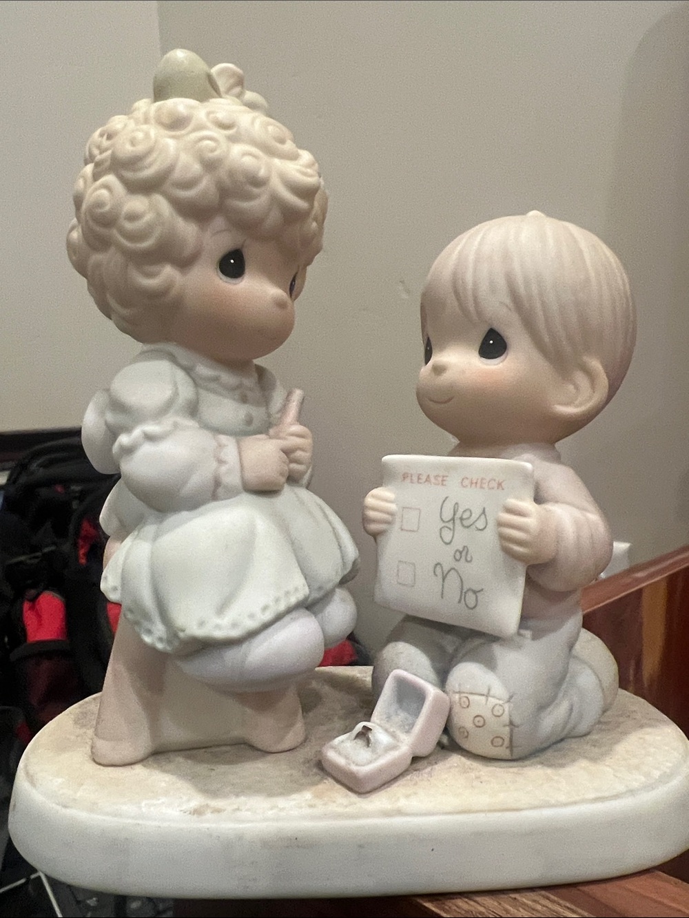 Precious Moments Wishing You a Perfect Choice Figurine  1988